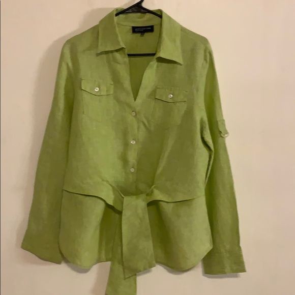 Jones New York Tops - 3 for $30.00 Jones of New York green linen top